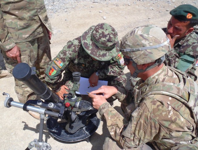 Afghan Mortar Training 