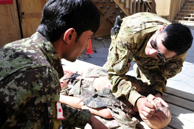 Afghan flight medic training