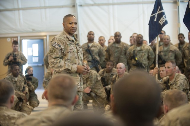 195 'Dog Face' soldiers awarded combat badges