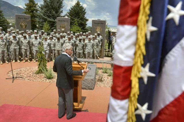 Hagel addresses Fort Carson Soldiers