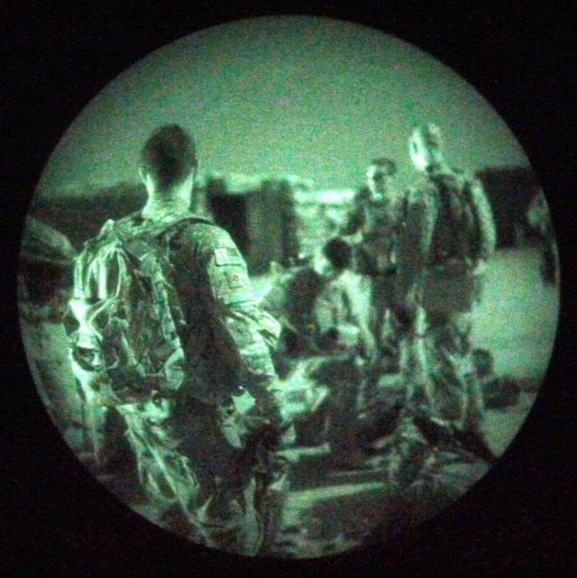 US soldiers provide overwatch for ANA operation