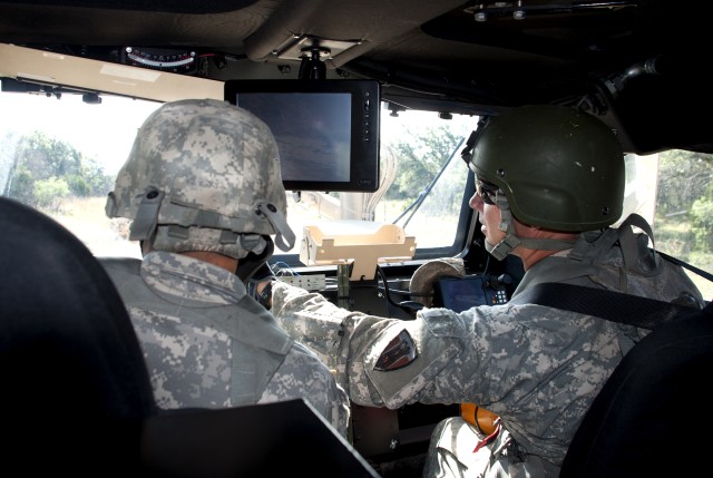 Texas National Guard engineers clear the way