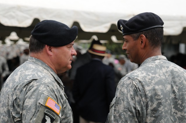 Generals conversing