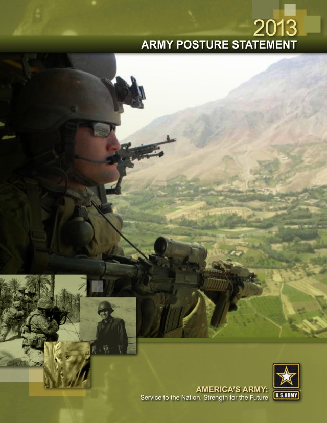 2013 Army Posture Statement cover