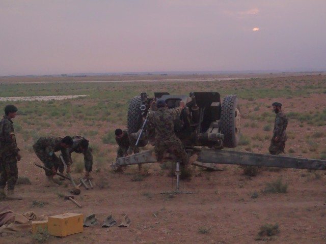 Afghan howitzers continue operations in Paktika