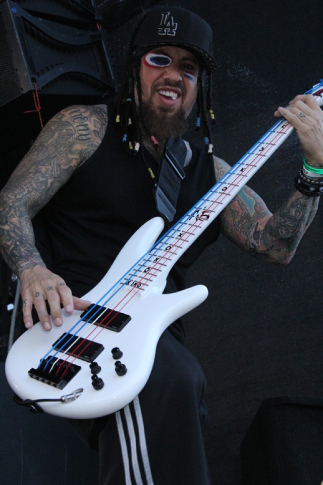 Reginald "Fieldy" Arvizu of Korn.