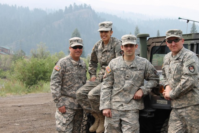 Chaplain visits West Fork fire troops