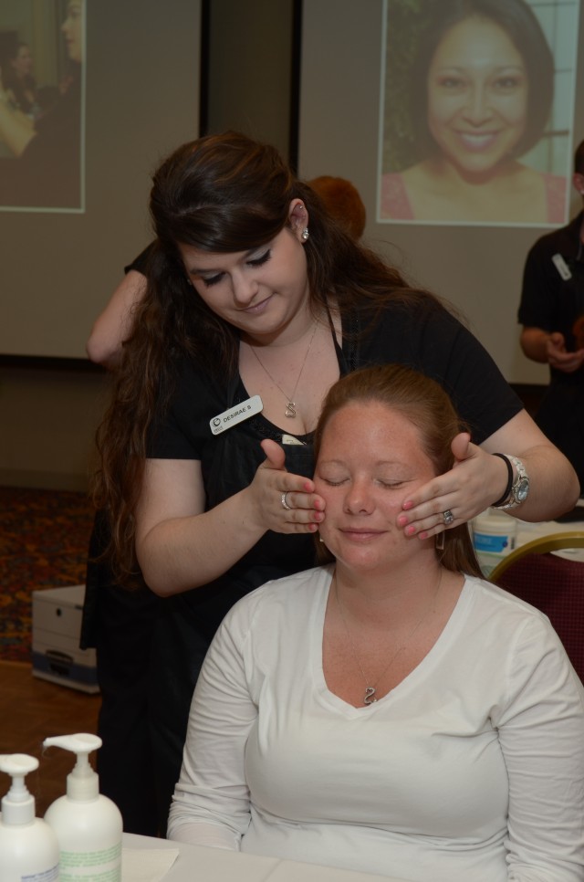 Spa Day pampers military spouses