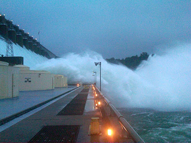 Hartwell Dam July 9, 2013