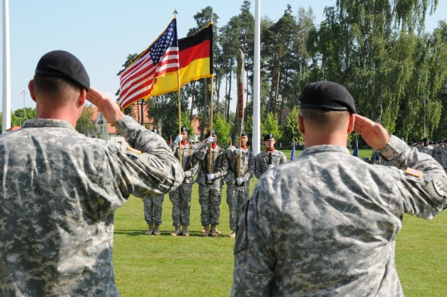 Saluting the colors