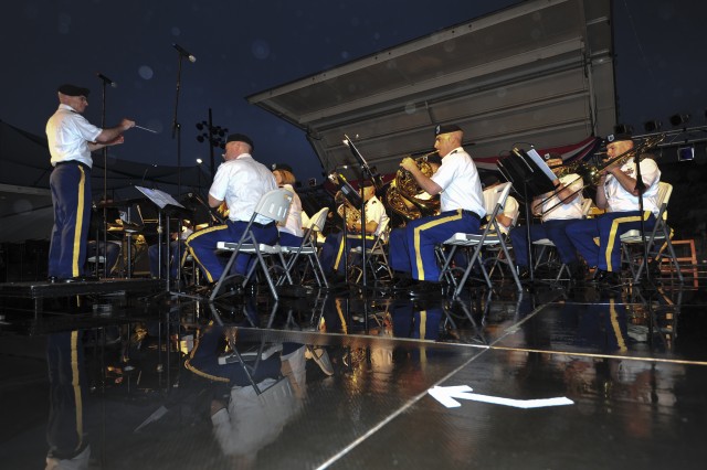 Fourth of July fest rainy but robust