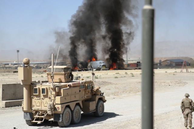 C130 aircraft wings removed with explosives