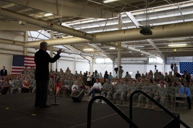 Secretary of Defense talks budget, resources and readiness with Fort Bragg community