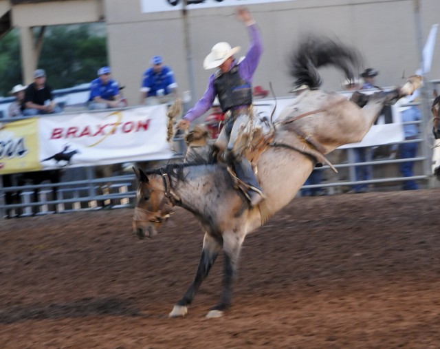 Riding tall.