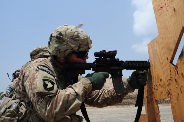 Soldiers and NCOs of the Currahees try for the Honor of being the Soldier or NCO of the Quarter