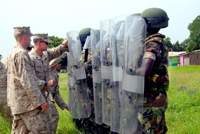 Marines conduct non-lethal training during Western Accord 13