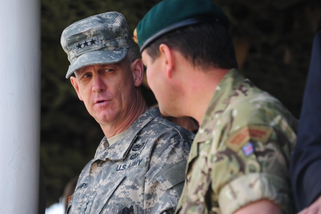 U.S. Army Europe commander joins senior military leaders for visit to exercise Rapid Trident 2013