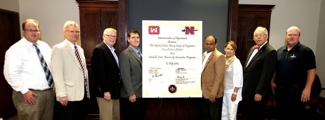 Army Corps of Engineers signs its first Memorandum of Agreement with Nicholls State University