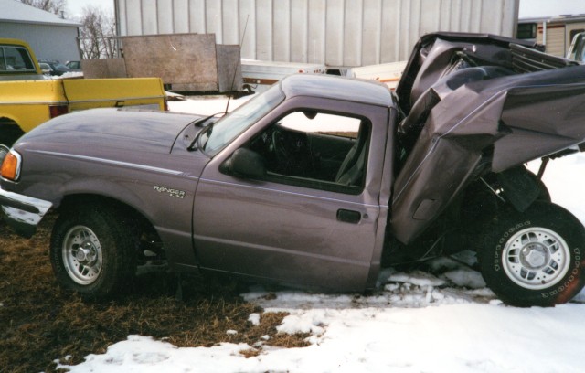 Truck hit by drunk driver