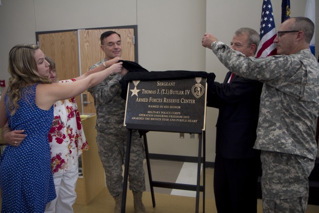 "Say my baby's name" Wilmington Armed Forces Reserve Center memorialized in honor of local Soldier