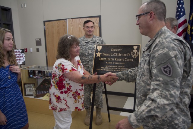 "Say my baby's name" Wilmington Armed Forces Reserve Center memorialized in honor of local Soldier