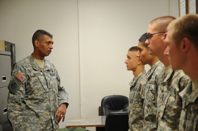 General Brooks motivates new Basic Training graduates