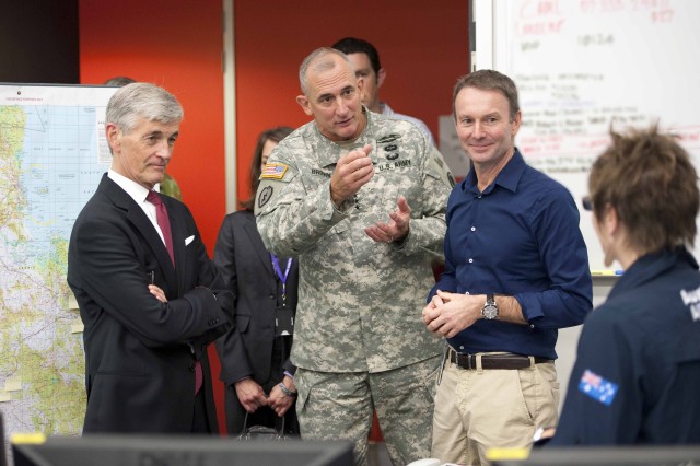 SecArmy sees I Corps in action Down Under