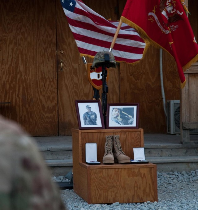 Memorial ceremony held for fallen soldier at FOB Gamberi