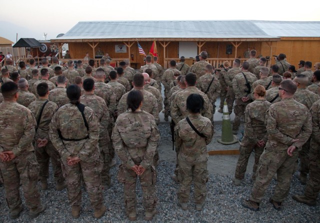 Memorial ceremony held for fallen soldier at FOB Gamberi