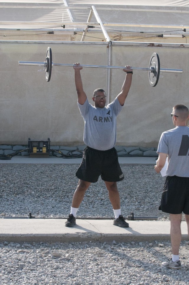 Fitness community takes part in 'Crossfit For Hope' on FOB Gamberi