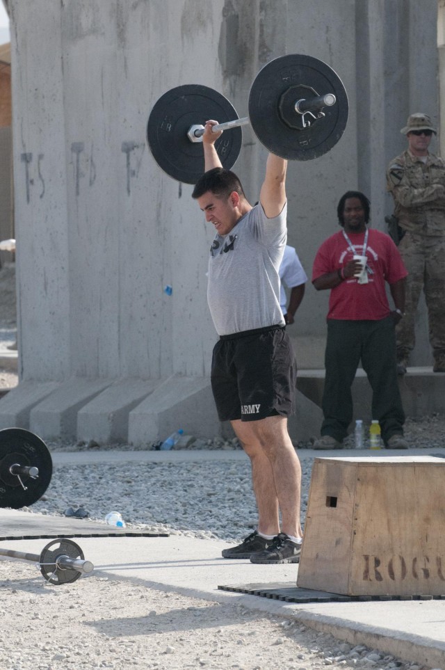 Fitness community takes part in 'Crossfit For Hope' on FOB Gamberi