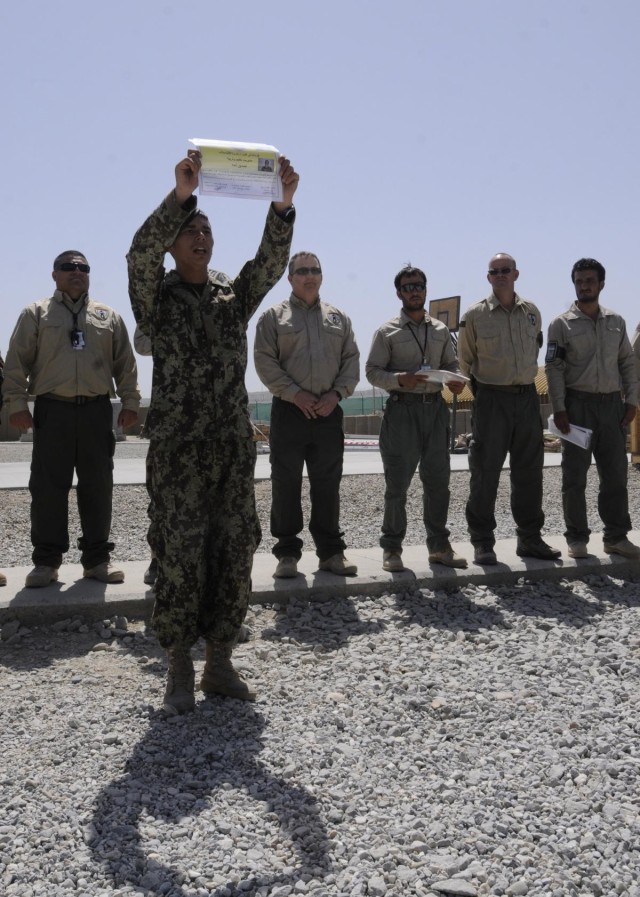 ANA soldiers graduate from drivers training course