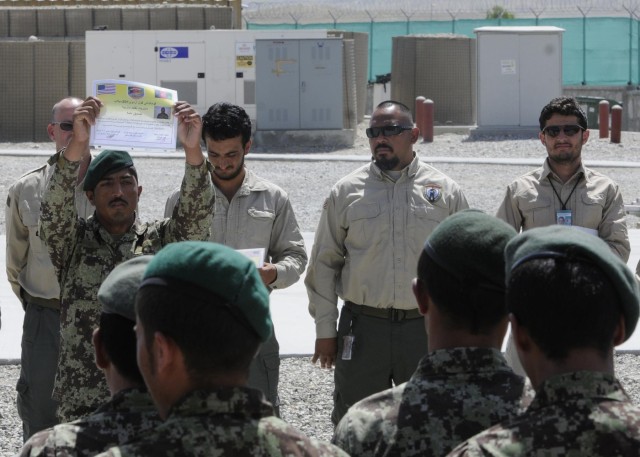ANA soldiers graduate from drivers training course