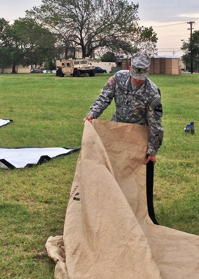 1st Cav tactical HQ goes up