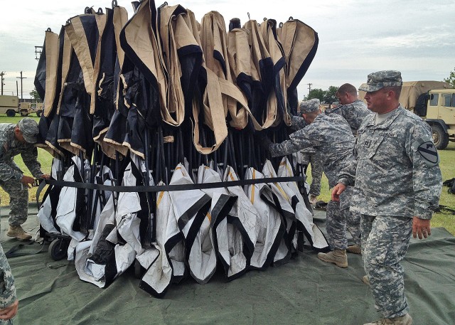 1st Cav tactical HQ goes up