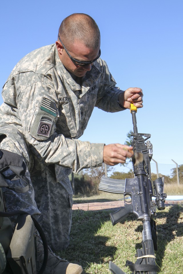 Paratroopers spot starless African sky during SA13 exercise 