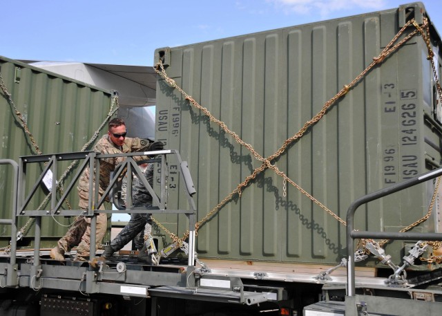 21st TSC helps move equipment to Afghanistan