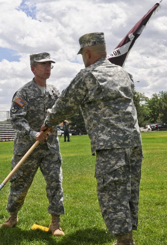 Passing the guidon.