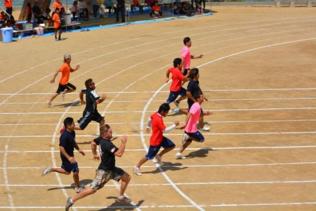 10th Regional Support Group participates in Sobe Ward Sports Day