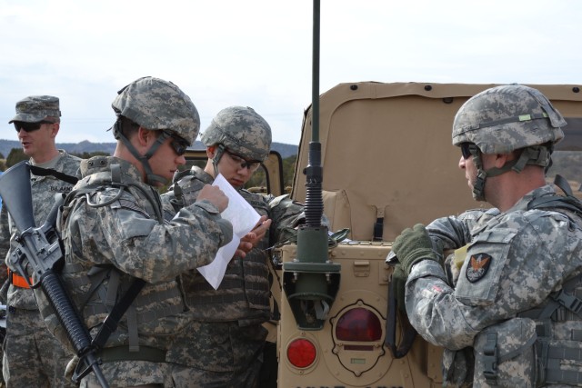 4th Space Company Soldiers Practice Land Navigation Techniques
