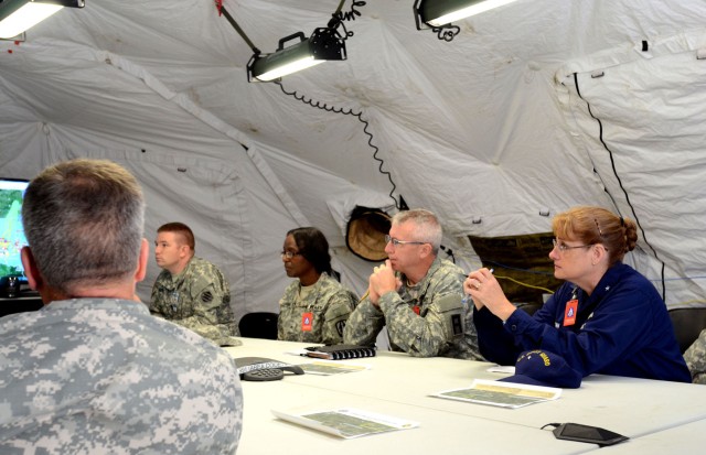 Rear Adm. June E. Ryan visits Vibrant Response