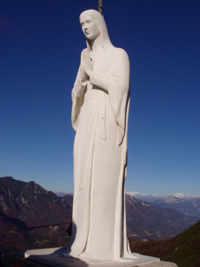 The Madonna della Sisilla in the Dolomite mountains