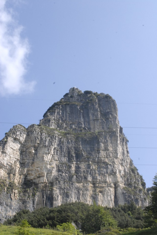 The Madonna della Sisilla sits atop the Sisilla mountain in the Dolomites
