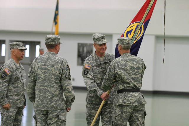 Col. (promotable) John Elam takes over the102nd Training Division (MS) 