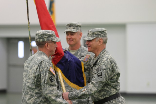 Col. (promotable) John Elam takes over the102nd Training Division (MS) 