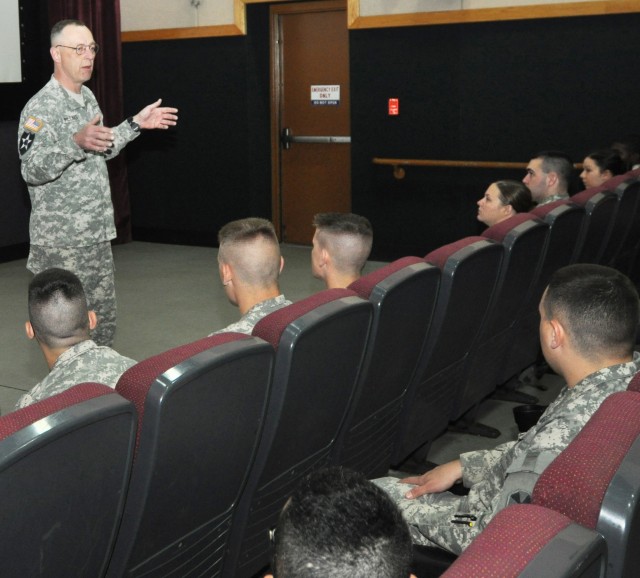 Senior leaders provide insight to new Area II service members