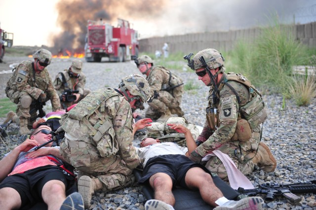 Currahees train for mass casualty exercise