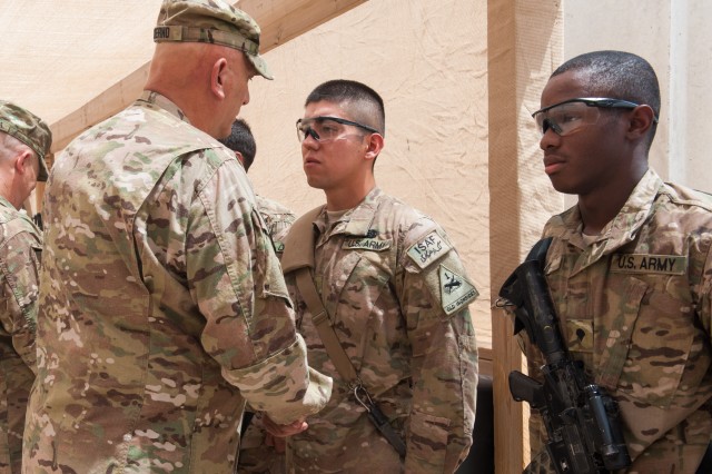 Odierno visits Soldiers in southern Afghanistan