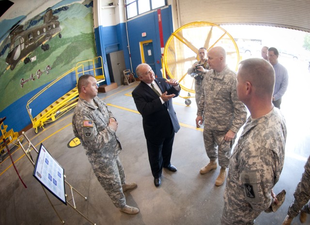 Westphal discusses the fiscal challenges facing the Army during TRADOC, Fort Eustis visit