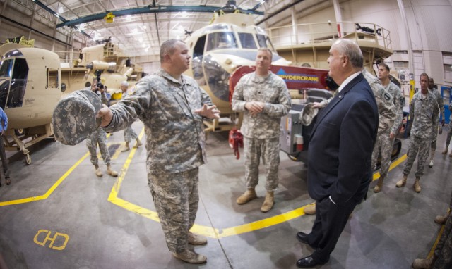 Westphal discusses the fiscal challenges facing the Army during TRADOC, Fort Eustis visit